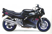 Suzuki GSX-R 1100 1994 - Schwarz/Grau/Blaue Version - Dekorset