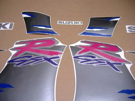 Suzuki GSX-R 1100 1994 - Schwarz/Grau/Blaue Version - Dekorset