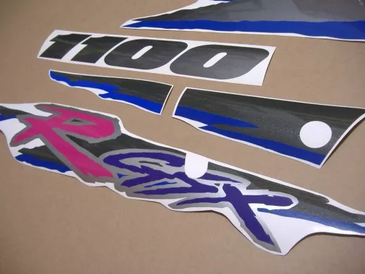 Suzuki GSX-R 1100 1994 - Schwarz/Grau/Blaue Version - Dekorset