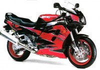 Suzuki GSX-R 1100 1995 - Rot/Schwarze Version - Dekorset