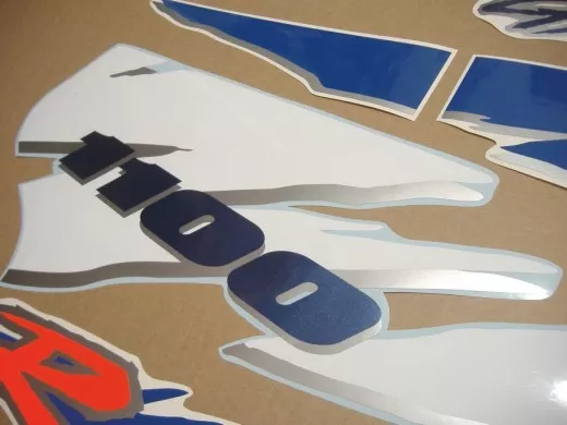 Suzuki GSX-R 1100 1995 - Weiß/Blaue Version - Dekorset