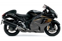 Suzuki Hayabusa 2015 - Schwarz/Grau/Gold Version - Dekorset