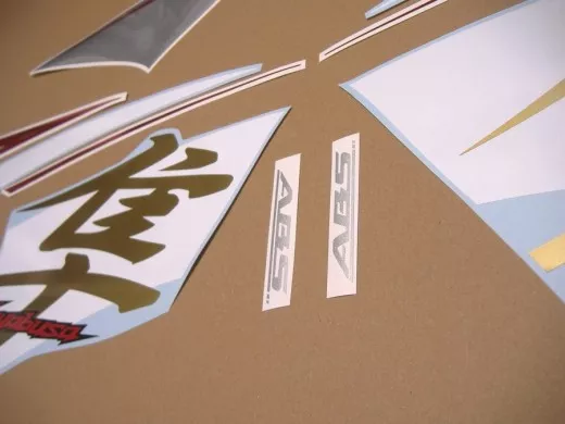 Suzuki Hayabusa 2015 - Weiß/Silber Version - Dekorset