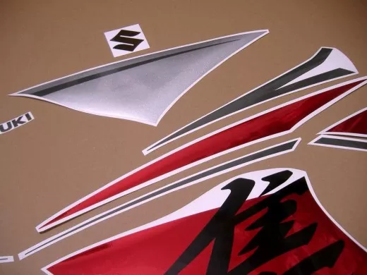 Suzuki Hayabusa 2016 - Rot/Silber Version - Dekorset