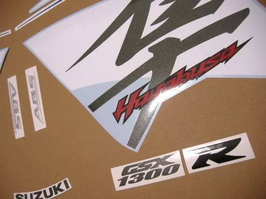 Suzuki Hayabusa 2016 - Weiß/Blaue Version - Dekorset