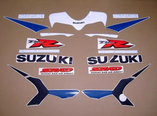 Suzuki TL 1000R 2000 - Weiß/Blaue Version - Dekorset
