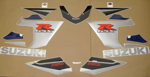 Suzuki GSX-R 750 2005 - Dunkelblau/Schwarze Version - Dekorset
