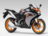 Honda CBR 125R 2011 - Silver/Orange Version - Decalset