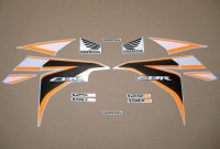 Honda CBR 125R 2011 - Silber/Orange Version - Dekorset