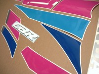 Honda CBR 600 F2 - Schwarz/Blau/Pink Version - Dekorset