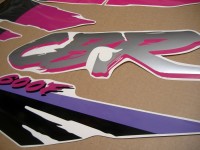 Honda CBR 600 F2 - Schwarz/Pink/Grau Version - Dekorset