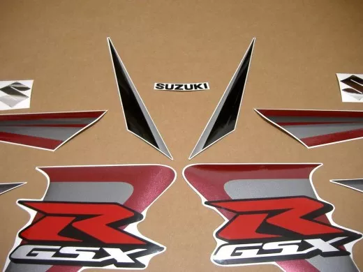 Suzuki GSX-R 750 2006 - Burgunder/Schwarze Version - Dekorset
