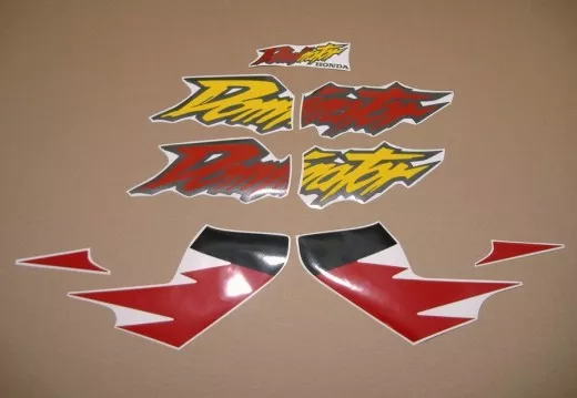 Honda NX 650 DOMINATOR 1996 - Weiß/Rot/Schwarz Version - Dekorset