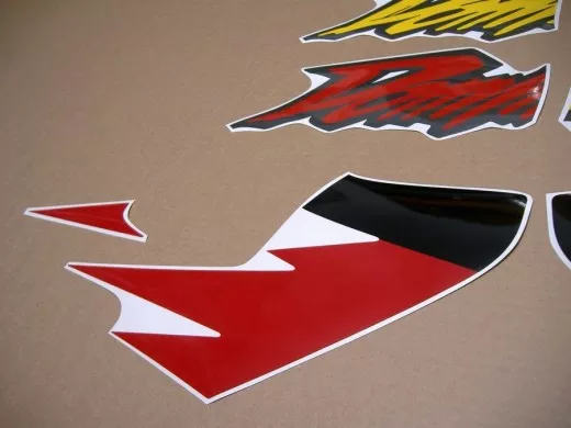 Honda NX 650 DOMINATOR 1996 - Weiß/Rot/Schwarz Version - Dekorset