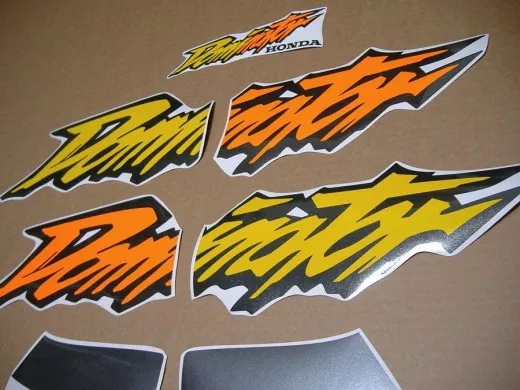 Honda NX 650 DOMINATOR 1998 - Gelb/Grau/Weiß Version - Dekorset