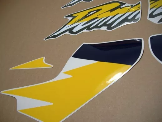 Honda NX 650 DOMINATOR 2000 - Blau/Gelb/Weiß Version - Dekorset