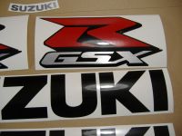 Suzuki GSX-R 750 2007 - Schwarze Version - Dekorset