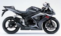 Suzuki GSX-R 750 2007 - Schwarz/Silber Version - Dekorset