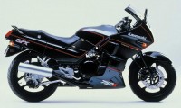 Kawasaki GPX 750R 1986 - Black/Grey Version - Decalset