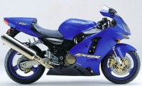 Kawasaki ZX-12R 2002 - Blau Version - Dekorset