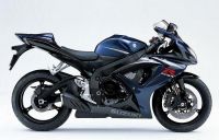 Suzuki GSX-R 750 2007 - Dunkelblau/Schwarze Version - Dekorset