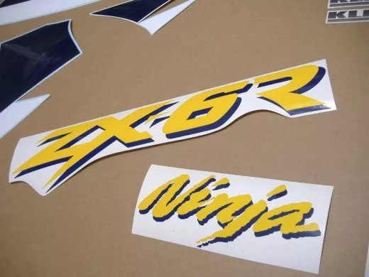 Kawasaki ZX-6R 2001 - Blau Version - Dekorset