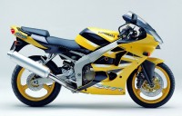 Kawasaki ZX-6R 2001 - Gelb Version - Dekorset