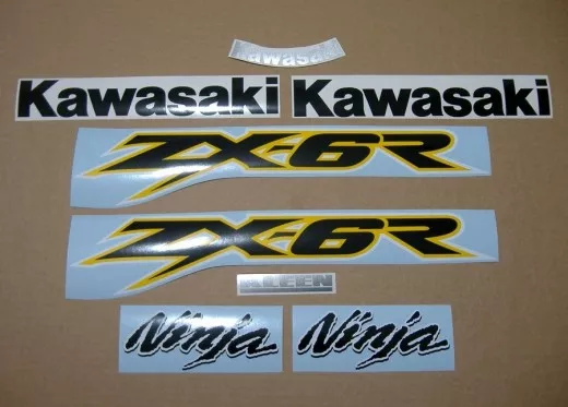 Kawasaki ZX-6R 2002 - Gelb Version - Dekorset
