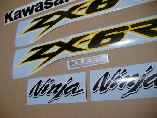Kawasaki ZX-6R 2002 - Gelb Version - Dekorset