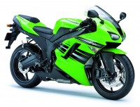 Kawasaki ZX-6R 2008 - Green Version - Decalset