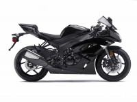 Kawasaki ZX-6R 2009 - Schwarze Version - Dekorset