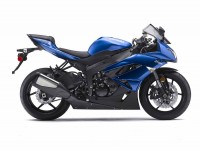 Kawasaki ZX-6R 2009 - Blaue Version - Dekorset