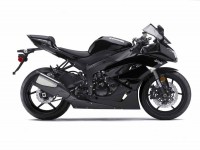 Kawasaki ZX-6R 2010 - Schwarze Version - Dekorset