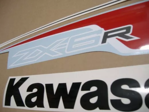 Kawasaki ZX-6R 2012 - Rot Version - Dekorset