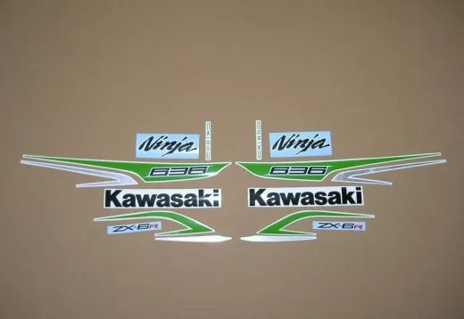 Kawasaki ZX-6R 2013 - Grün Version - Dekorset
