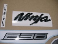 Kawasaki ZX-6R 2013 - Weiß Version - Dekorset