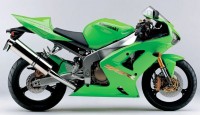 Kawasaki ZX-6RR 2003 - Green Version - Decalset