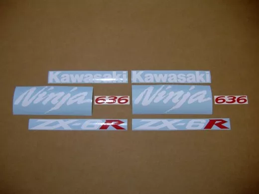 Kawasaki ZX-6R 2005 - Graue Version - Dekorset