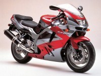 Kawasaki ZX-9R 1995 - Red/Silver/Black Version - Decalset