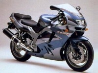 Kawasaki ZX-9R 1995 - Silver/Green/Black Version - Decalset