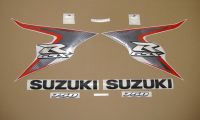 Suzuki GSX-R 750 2008 - Schwarz/Rote Version - Dekorset