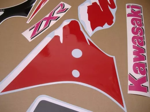 Kawasaki ZXR 750 1993 - Grün/Weiß/Rot Version - Dekorset