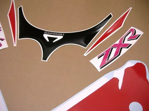 Kawasaki ZXR 750 1993 - Grün/Weiß/Rot Version - Dekorset