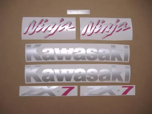 Kawasaki ZXR 750 1994 - Schwarz Version - Dekorset (ZX-7)