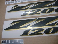 Kawasaki ZZR 1200 2005 - Dunkelblau Version - Dekorset