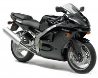 Kawasaki ZZR 600 2006 - Schwarz Version - Dekorset