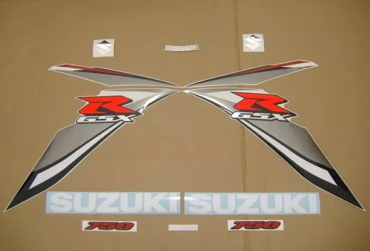 Suzuki GSX-R 750 2009 - Weiß/Blaue Version - Dekorset