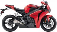 Honda CBR 1000RR 2008 - Rote Version - Linke Seite - Dekorset