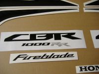 Honda CBR 1000RR 2008 - Rote Version - Linke Seite - Dekorset