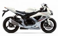 Suzuki GSX-R 750 2009 - Weiß/Silber Version - Dekorset